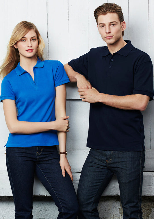 Biz Collection Mens Oceana Short Sleeve Polo-(P9000)