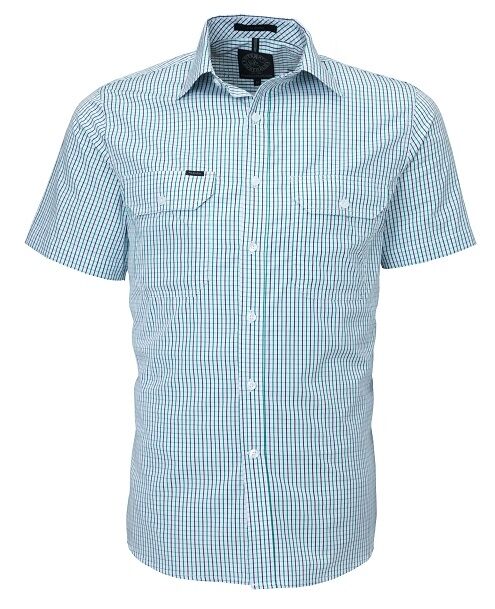 Pilbara Men's Short Sleeve Checked Shirt