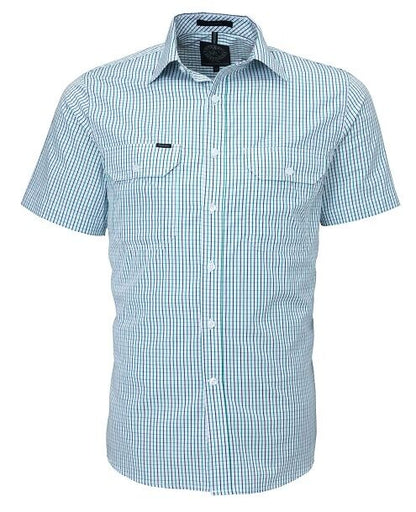 Pilbara Men's Short Sleeve Checked Shirt