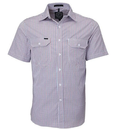 Pilbara Men's Short Sleeve Checked Shirt