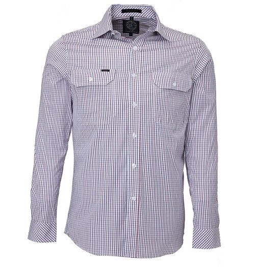 Pilbara Men's Long Sleeve Checked Shirt