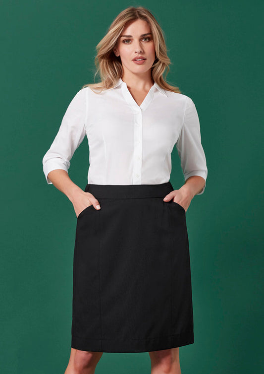 Biz Corporate Womens Renew Functional Pencil Skirt-(RGS403L)