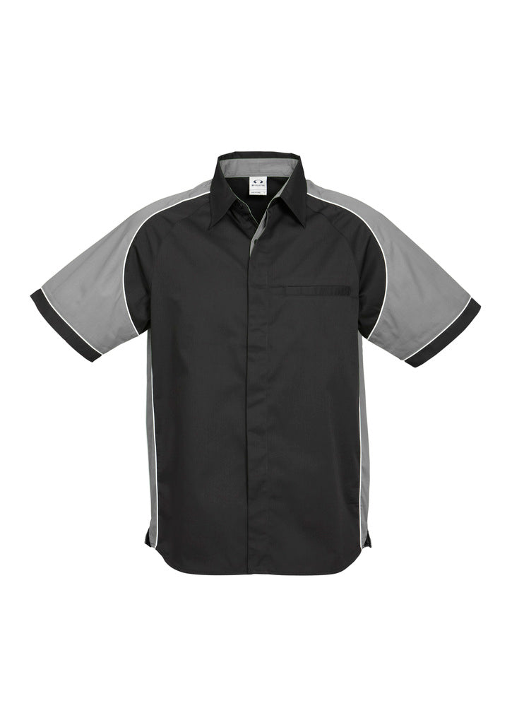 Biz Collection Mens Nitro Short Sleeve Shirt -(S10112)