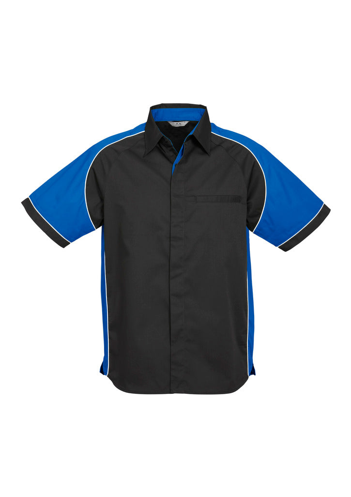 Biz Collection Mens Nitro Short Sleeve Shirt -(S10112)