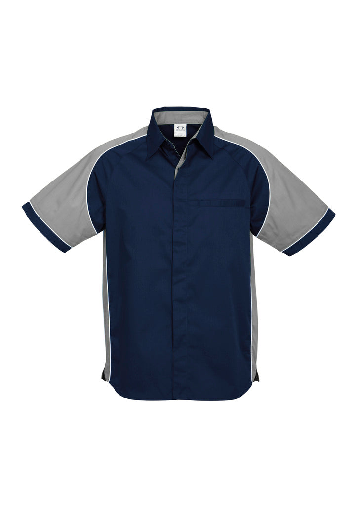 Biz Collection Mens Nitro Short Sleeve Shirt -(S10112)