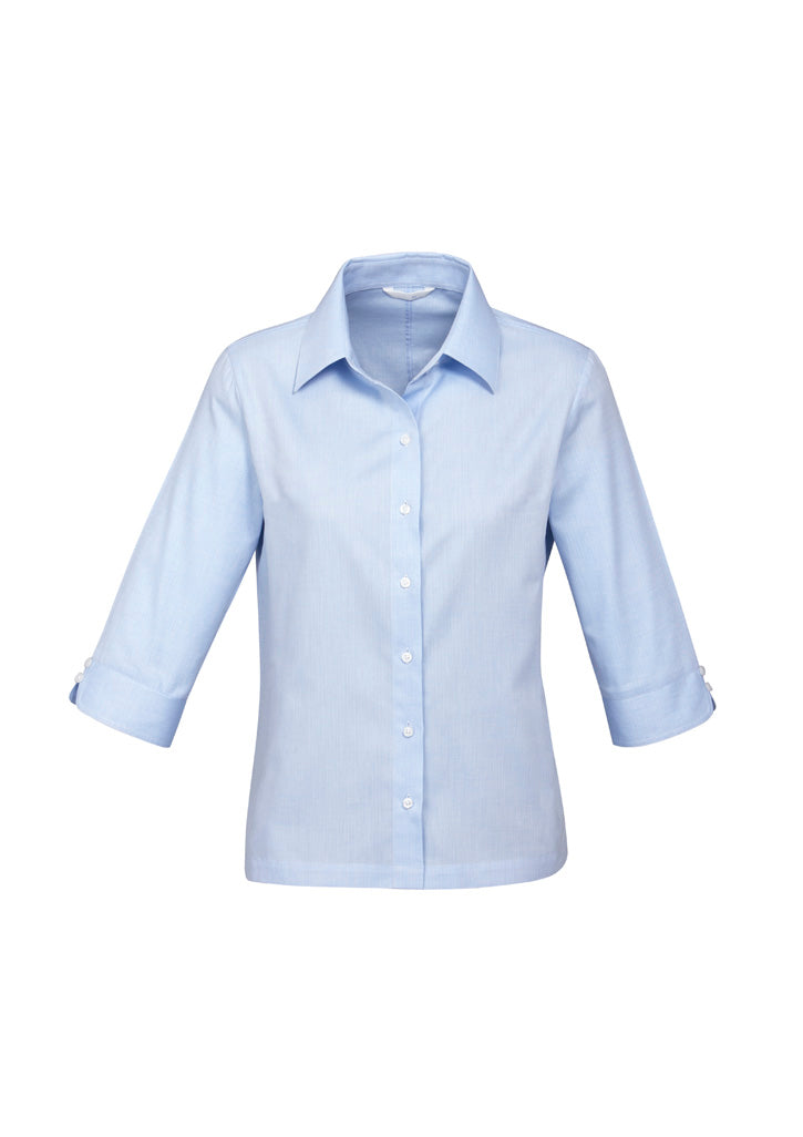 Biz Collection Ladies Luxe 3/4 Sleeve Shirt (S10221)