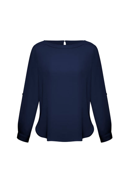 Biz Collection Ladies Madison Boatneck Blouse -(S828LL)