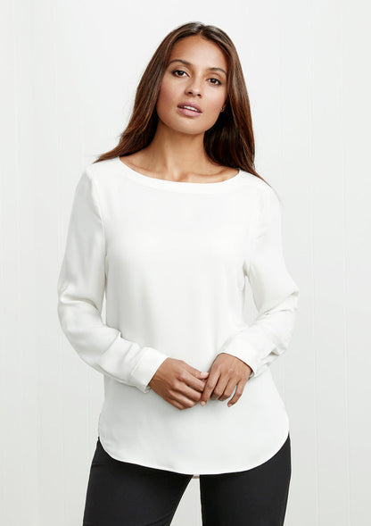 Biz Collection Ladies Madison Boatneck Blouse -(S828LL)