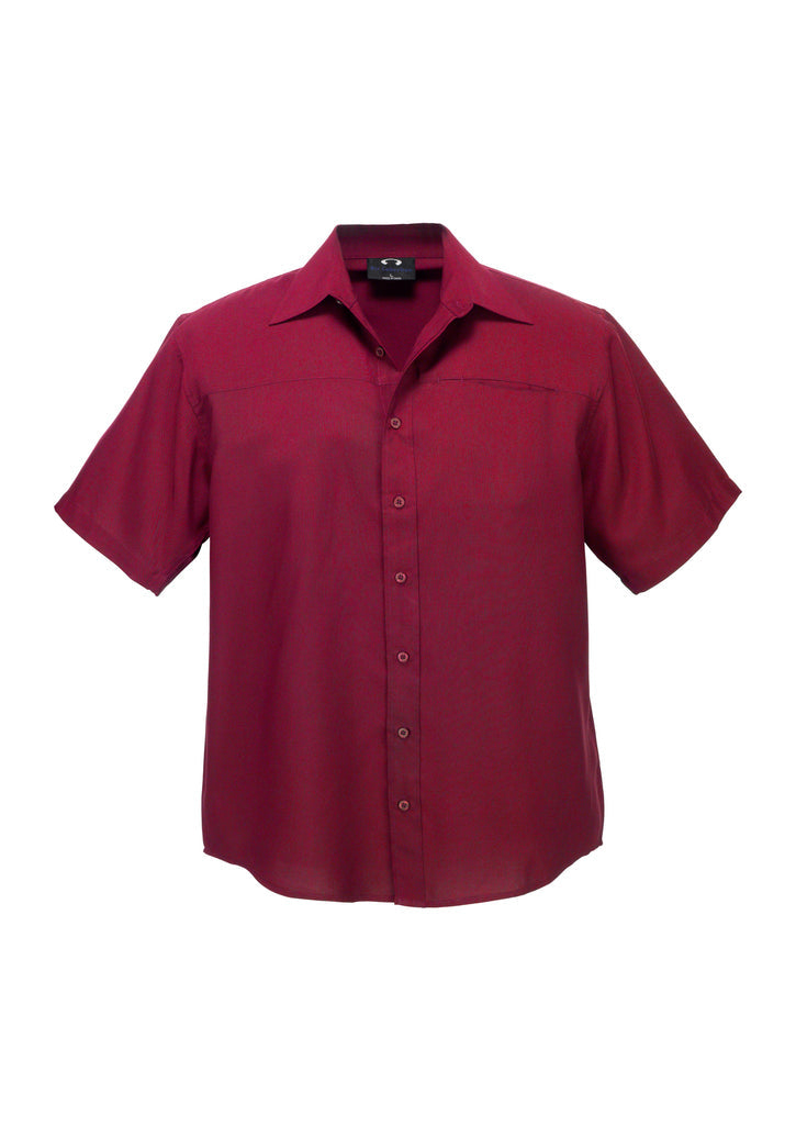 Biz Collection Mens Plain Oasis Short Sleeve Shirt- (SH3603)