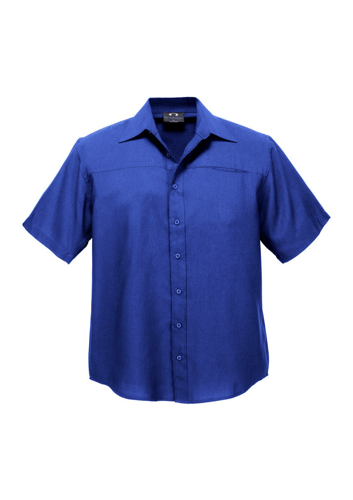 Biz Collection Mens Plain Oasis Short Sleeve Shirt- (SH3603)