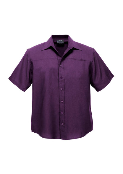 Biz Collection Mens Plain Oasis Short Sleeve Shirt- (SH3603)