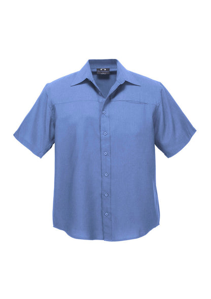 Biz Collection Mens Plain Oasis Short Sleeve Shirt- (SH3603)