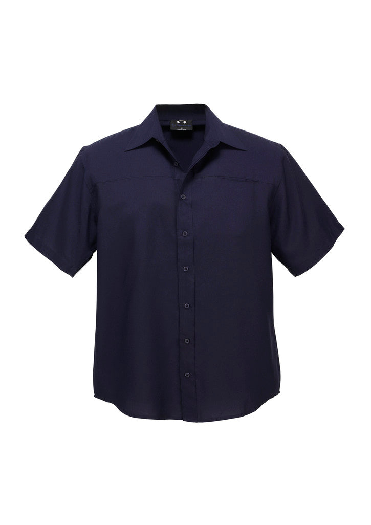 Biz Collection Mens Plain Oasis Short Sleeve Shirt- (SH3603)