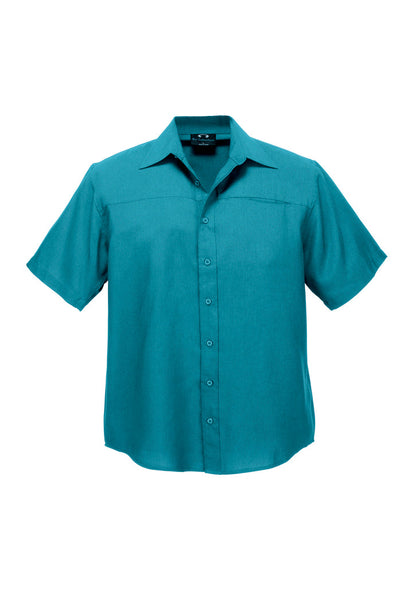 Biz Collection Mens Plain Oasis Short Sleeve Shirt- (SH3603)