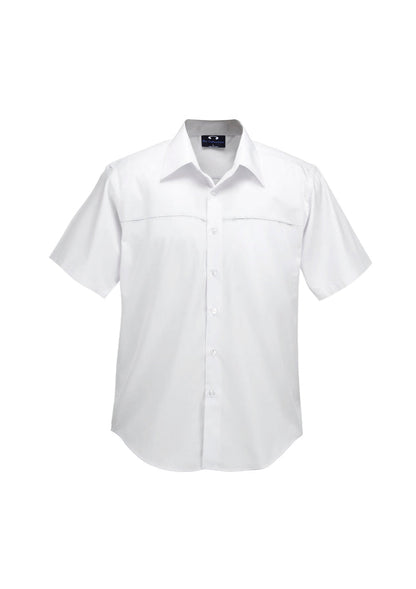 Biz Collection Mens Plain Oasis Short Sleeve Shirt- (SH3603)