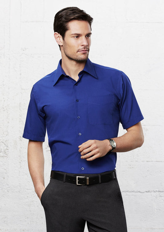 Biz Collection Mens Metro Short Sleeve Shirt -(SH715)