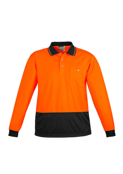 Syzmik Unisex Hi Vis Basic Spliced Polo - Long Sleeve (ZH232)