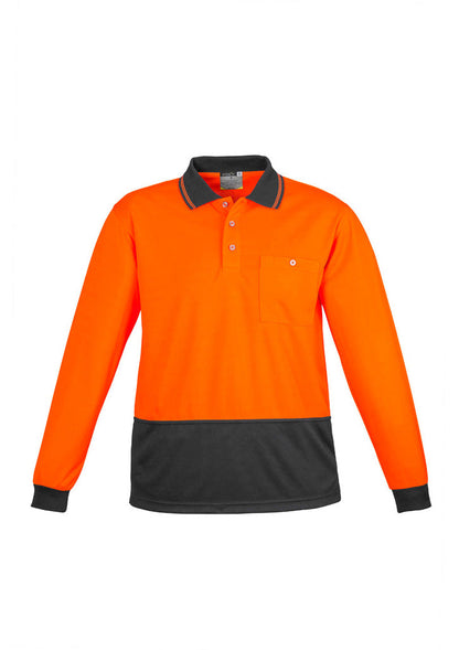 Syzmik Unisex Hi Vis Basic Spliced Polo - Long Sleeve (ZH232)