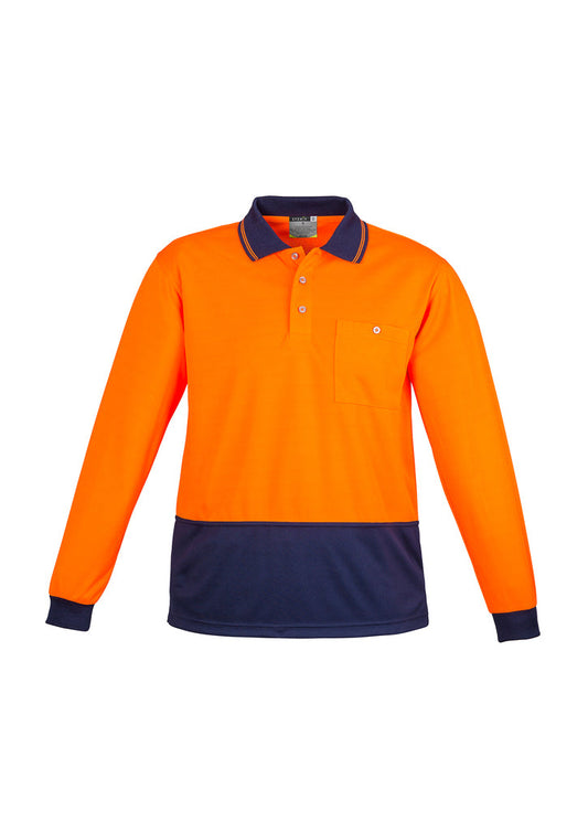 Syzmik Unisex Hi Vis Basic Spliced Polo - Long Sleeve (ZH232)