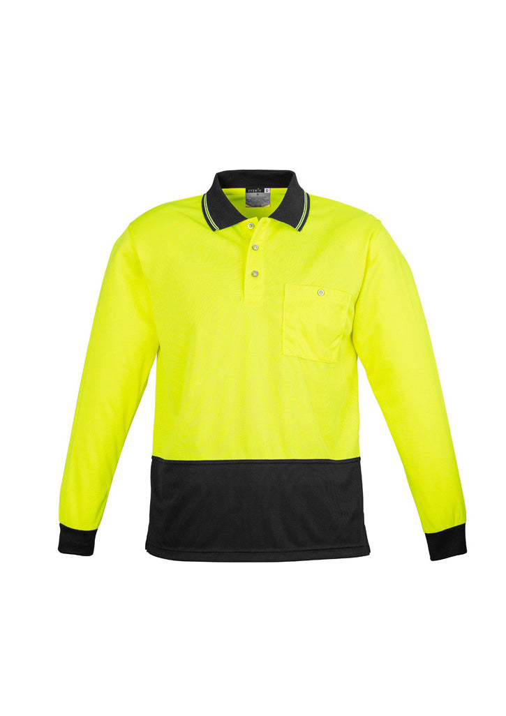 Syzmik Unisex Hi Vis Basic Spliced Polo - Long Sleeve (ZH232)