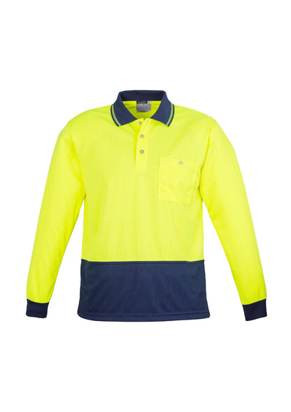 Syzmik Unisex Hi Vis Basic Spliced Polo - Long Sleeve (ZH232)