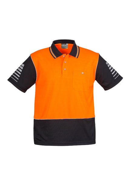 Syzmik Mens Hi Vis Zone Short Sleeve Polo- (ZH236)