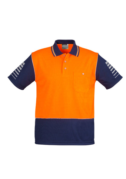 Syzmik Mens Hi Vis Zone Short Sleeve Polo- (ZH236)