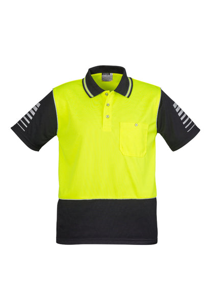 Syzmik Mens Hi Vis Zone Short Sleeve Polo- (ZH236)