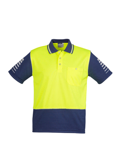 Syzmik Mens Hi Vis Zone Short Sleeve Polo- (ZH236)