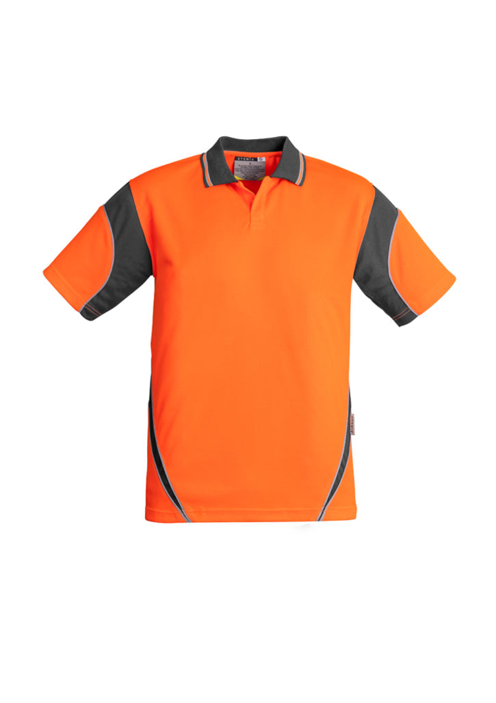 Syzmik Mens Hi Vis Aztec Short Sleeve Polo-(ZH248)