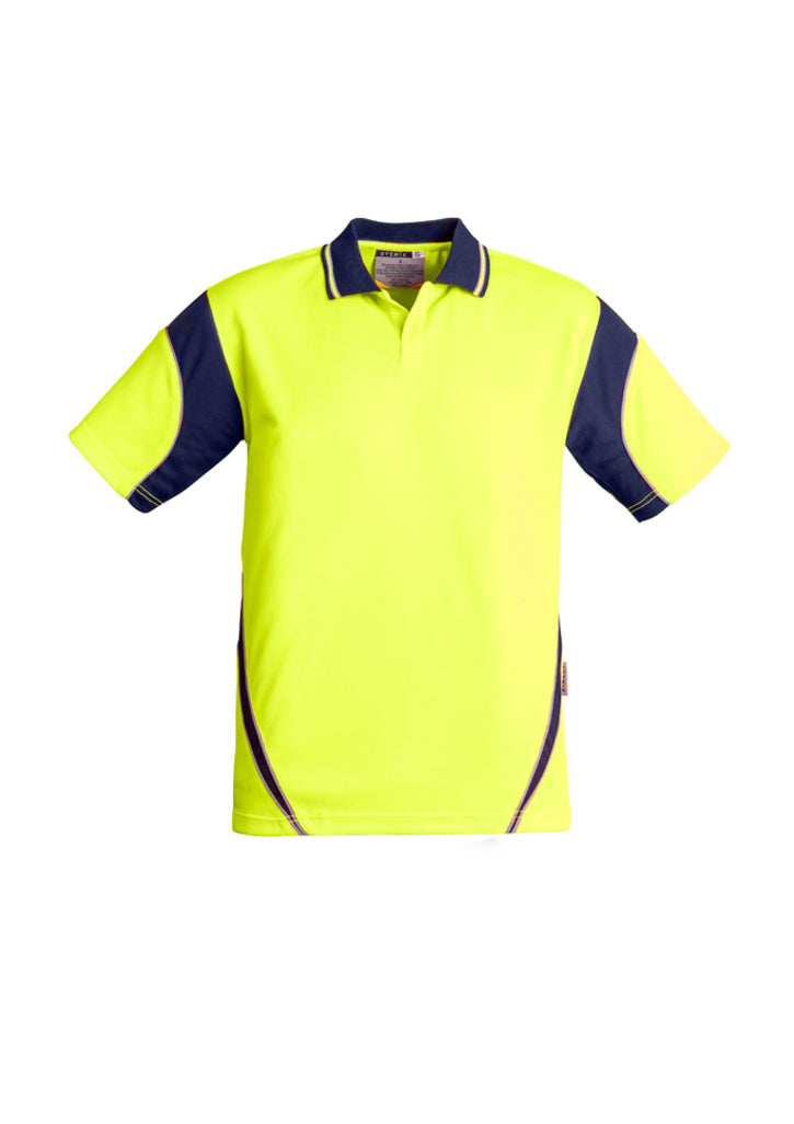 Syzmik Mens Hi Vis Aztec Short Sleeve Polo-(ZH248)