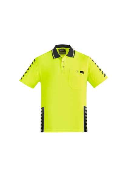 Syzmik Mens Hi Vis Komodo Short Sleeve Polo-(ZH320)