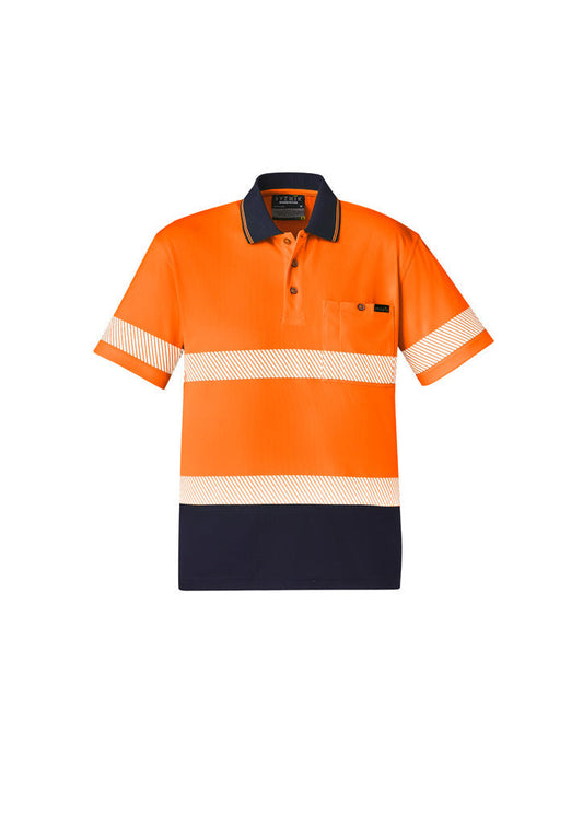 Syzmik Unisex Hi Vis Segmented S/S Polo - Hoop Taped (ZH535)