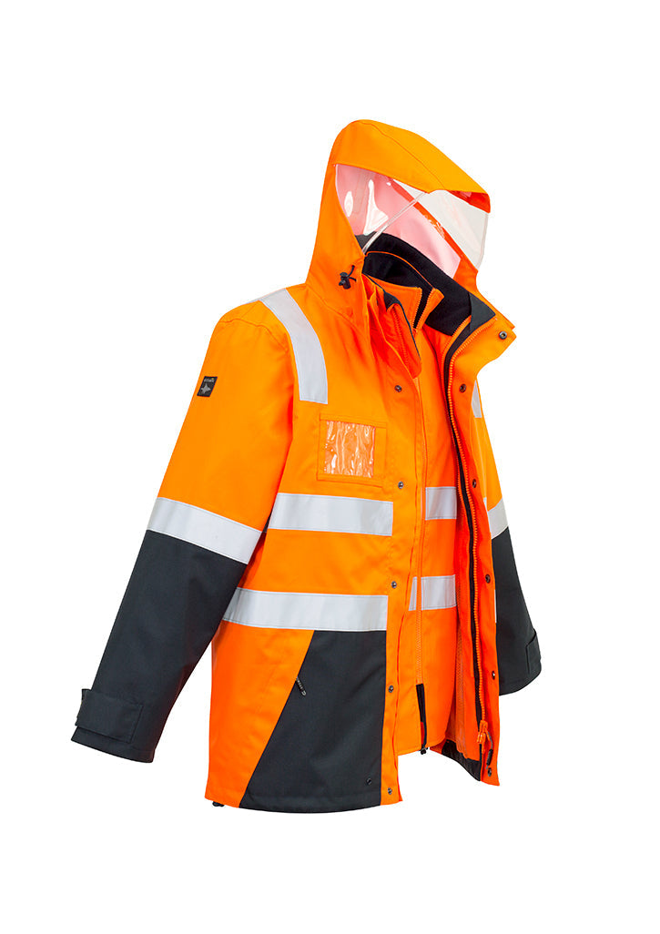 Syzmik Mens Hi Vis 4 in 1 Waterproof Jacket (ZJ532)