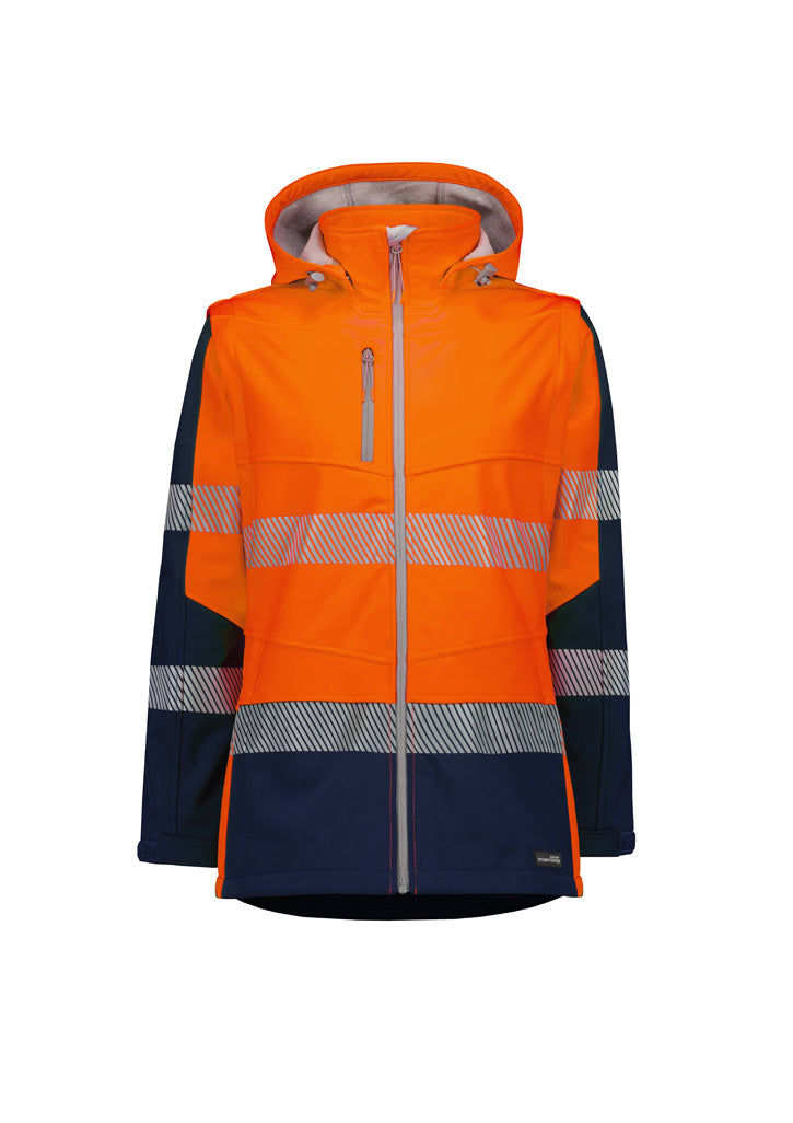 Syzmik Womens Streetworx 2 In 1 Stretch Softshell Jacket-(ZJ753)