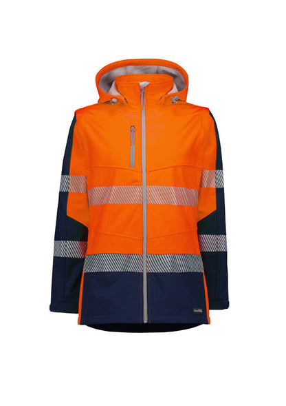 Syzmik Womens Streetworx 2 In 1 Stretch Softshell Jacket-(ZJ753)