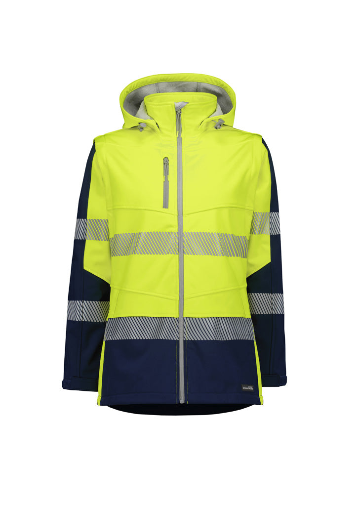 Syzmik Womens Streetworx 2 In 1 Stretch Softshell Jacket-(ZJ753)