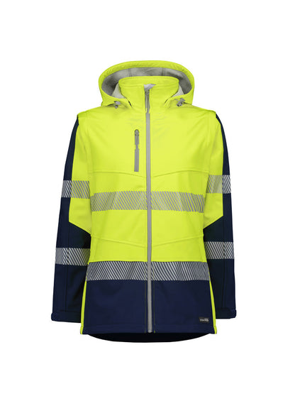 Syzmik Womens Streetworx 2 In 1 Stretch Softshell Jacket-(ZJ753)