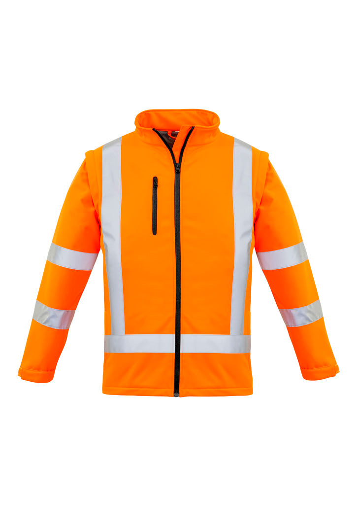 Syzmik Womens Hi Vis Rail X Back 2 in 1 Softshell Jacket-(ZJ770)