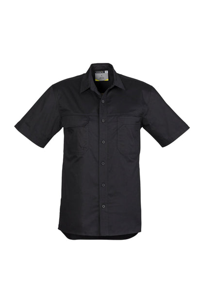 Syzmik Mens Light Weight Tradie S/S Shirt-(ZW120)