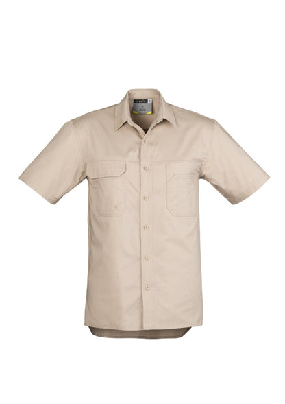 Syzmik Mens Light Weight Tradie S/S Shirt-(ZW120)