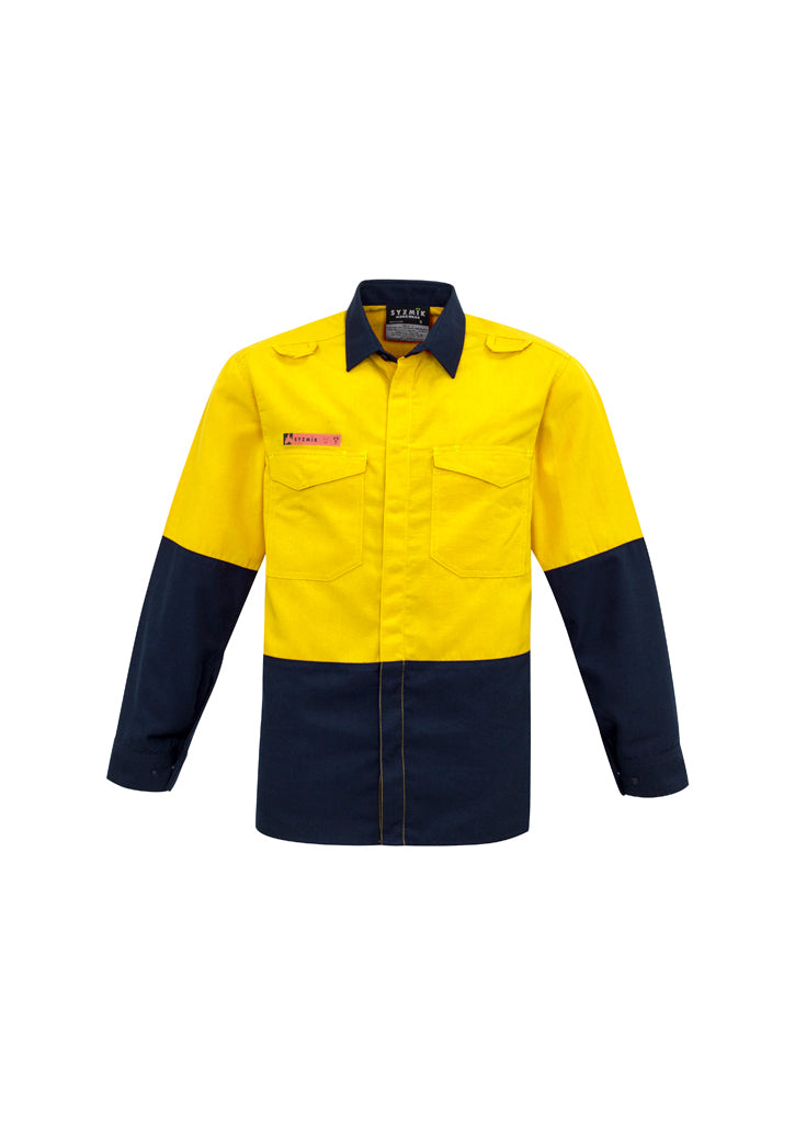 Syzmik Mens Hi Vis Spliced Shirt -(ZW138)