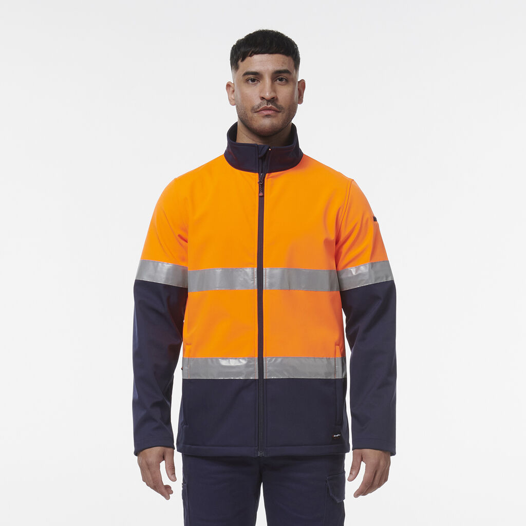 REFLECTIVE SPLICED SOFTSHELL JACKET