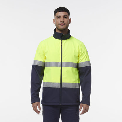 REFLECTIVE SPLICED SOFTSHELL JACKET