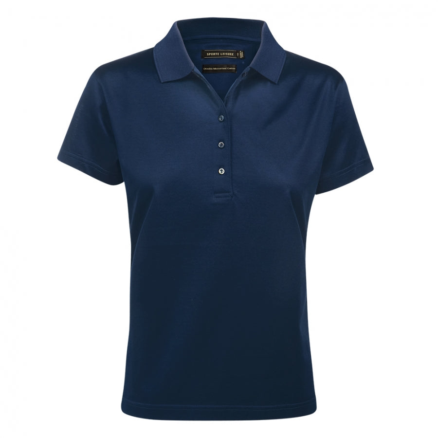 LADIES MERCERISED POLO