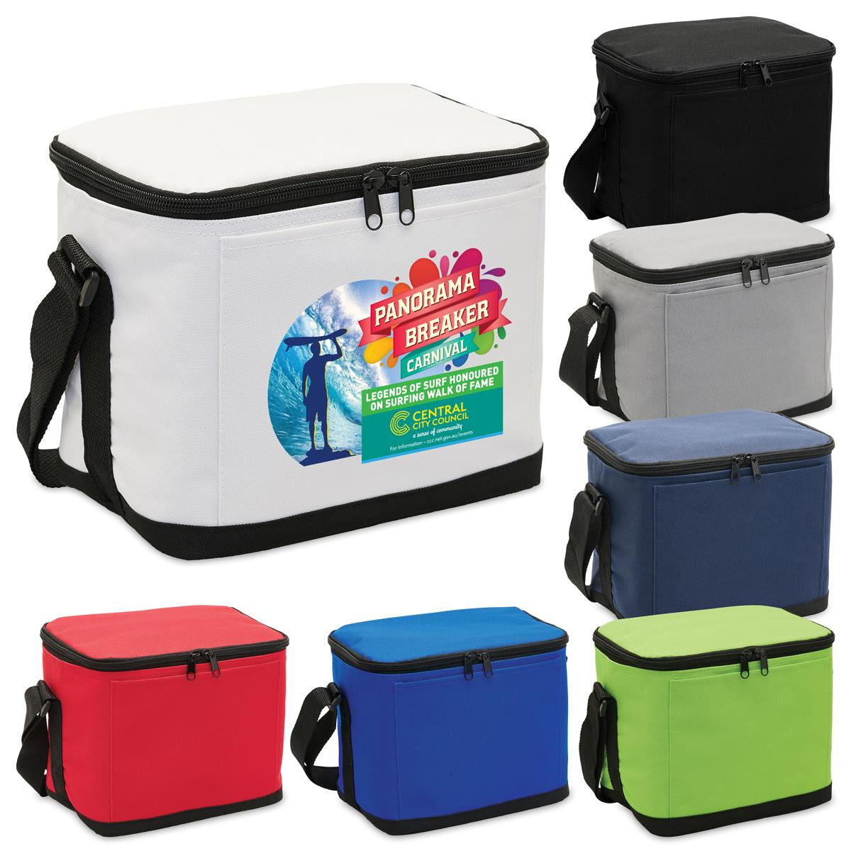 1238 6 Pack Cooler - Printed logo
