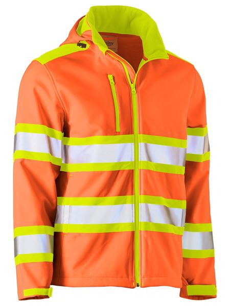 Taped Double Hi Vis Soft Shell Jacket