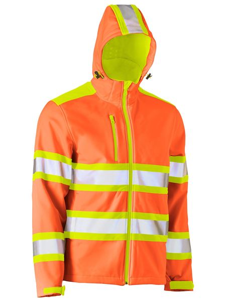 Taped Double Hi Vis Soft Shell Jacket