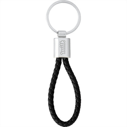 Vegan Leather Twist Key Ring