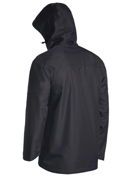 Lightweight Ripstop Rain Jacket with Concealed Hood